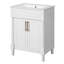 24" Bathroom Vanity with Integrated Ceramic Sink-125971631