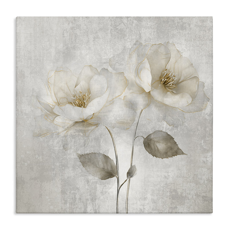 Blooming Roses Bunch Canvas, conception par Irene Weisz, H 17 po x l 17 po