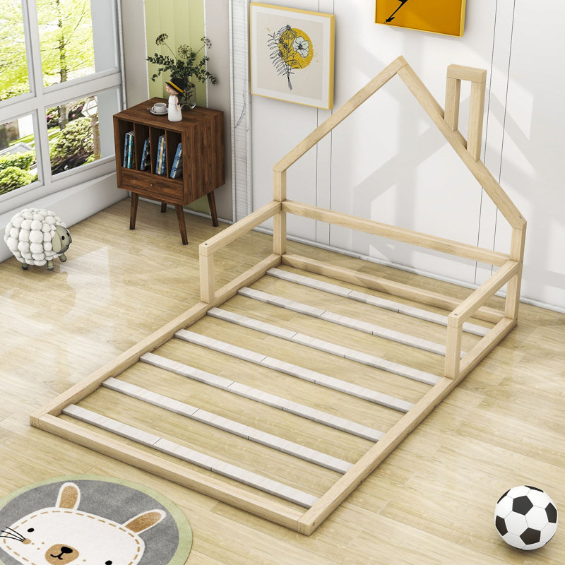 Platform Bed, Natural