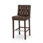  Ensemble de 2 tabourets de bar modernes avec pieds en métal et siège en tissu haute densité-1500512039