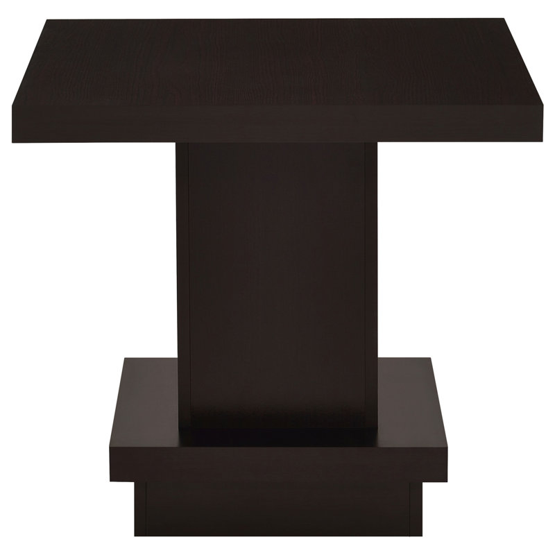 Table de bout à piédestal sur pied cappuccino mbala