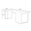 Bureau rectangulaire en bois massif noir-678338887
