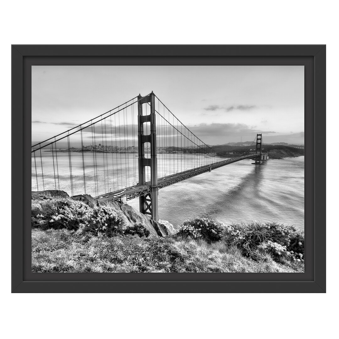 Gerahmtes Wandbild Golden Gate Bridge San Francisco