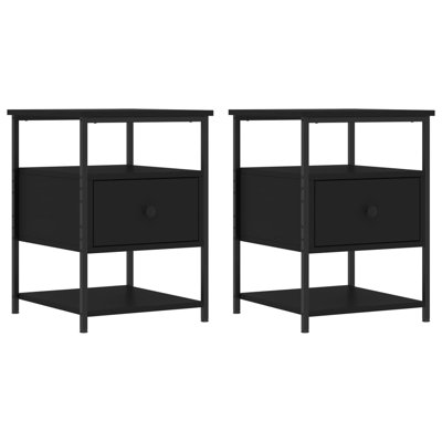 Agshin 40cm W Iron Bedside Table