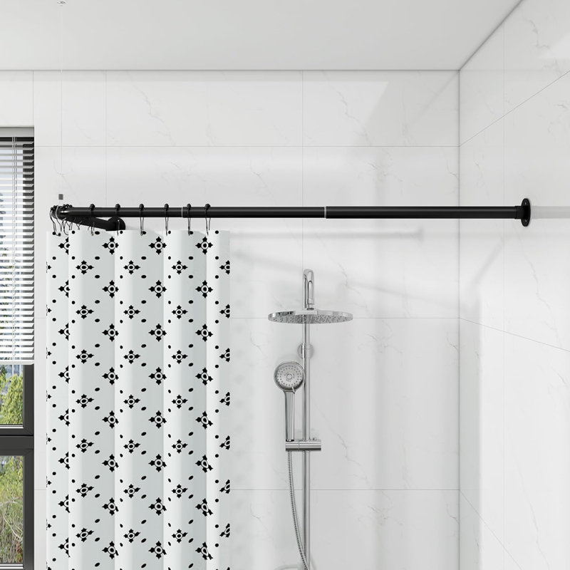 47.6cm L-Shaped Wall Shower Curtain Pole