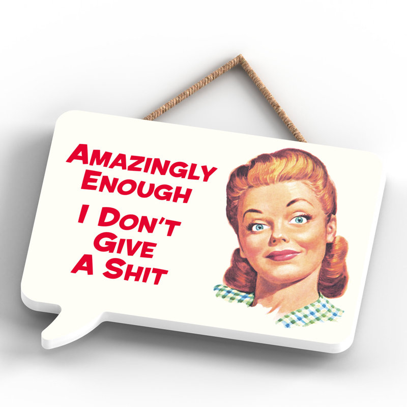 Pinup Amazingly Enough - Print on MDF