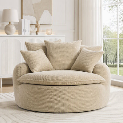 Chaise longue surdimensionnée avec repose-pieds