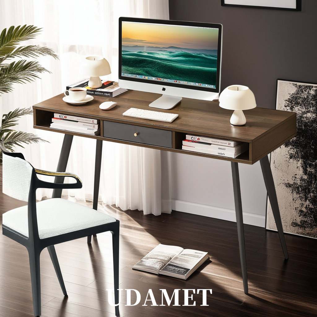 UDAMET Multifunctional Home Office Computer Desk,walnut,Home Office ...