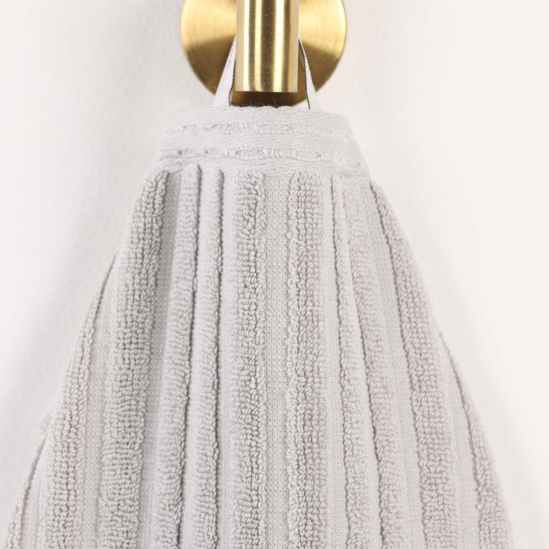 Ensemble de serviettes en coton Kleiman, Argent argent