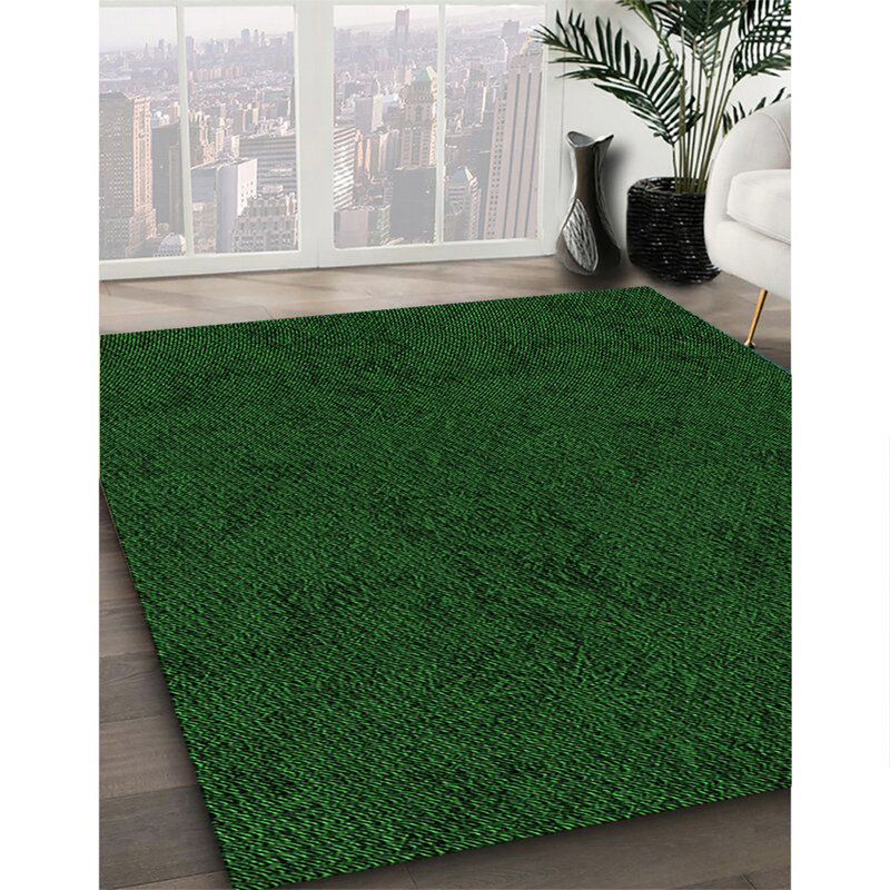 Tapis vert tissé à la machine, Carré 3 pi x 3 pi