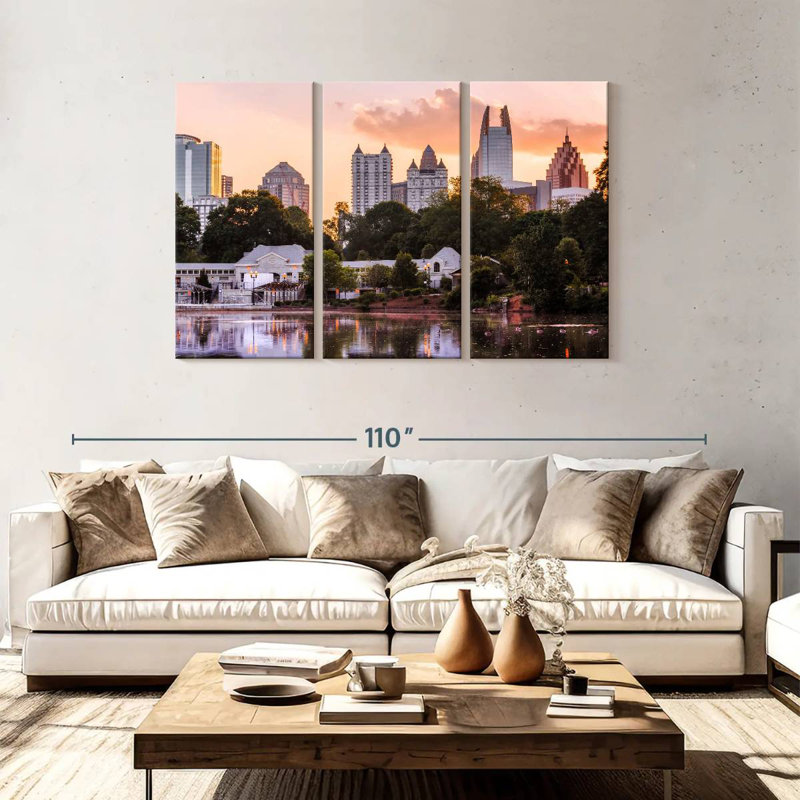 Coucher de soleil Nicci Piedmont Park, H 48 po x l 74 po