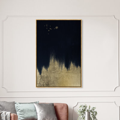 " Abstract Starry Night Redux Night Sky " Painting Print