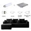 L-Shape Chaise Sectional Sofa, Swans Down, Stain Resistant, No Assembly Required, 7-Seater Sofa for Indoor Living Room and Bedroom-396854163