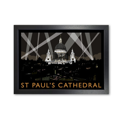 St Paul's Cathedral At Night by Richard O'Neill - Single Picture Frame Print