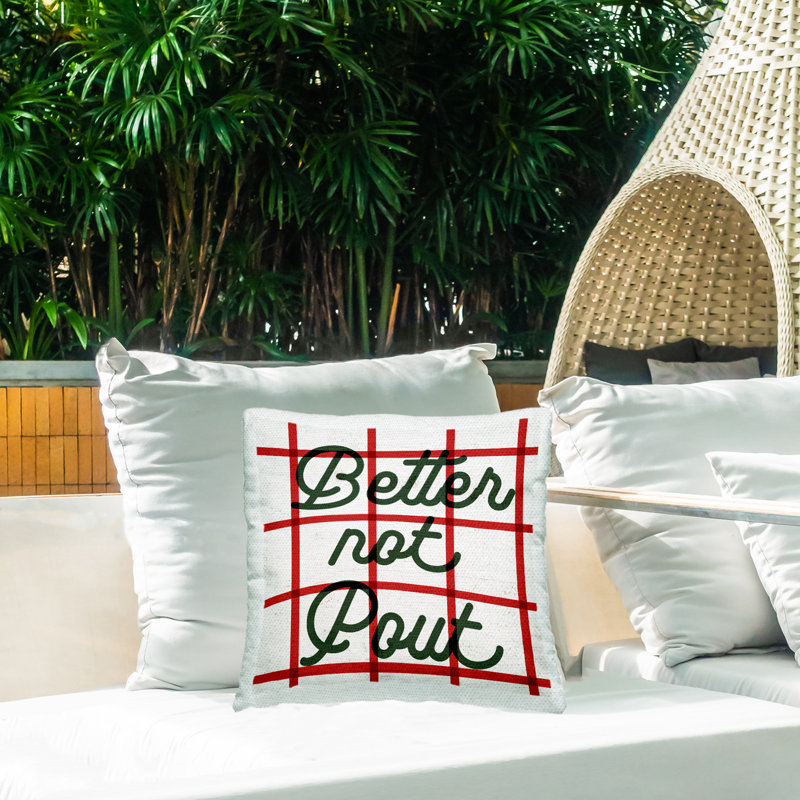 Housse et insert de coussin décoratif carré en polyester pour l'intérieur et l'extérieur