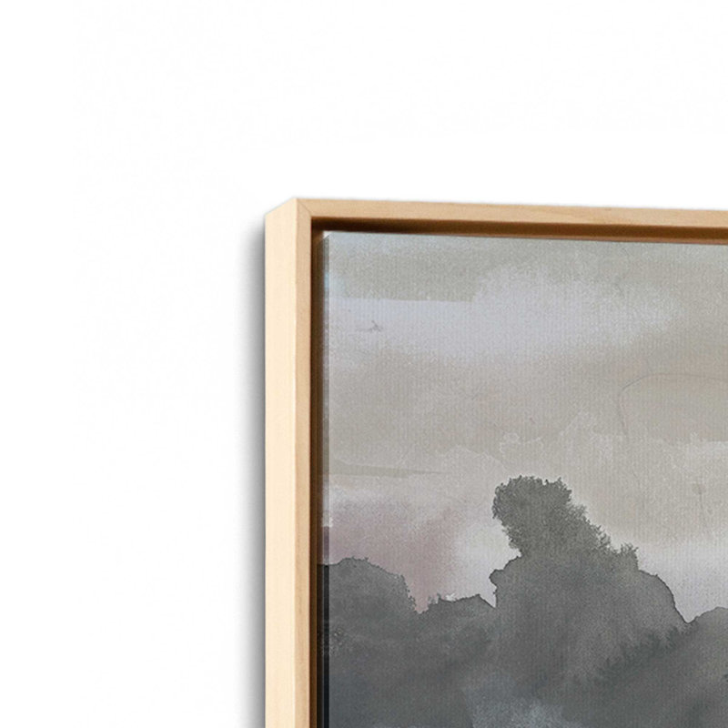 «Moody Horizon Mist I» par June Erica Vess, reproduction d'art sur toile, H 36 po x l 48 po, Tanné