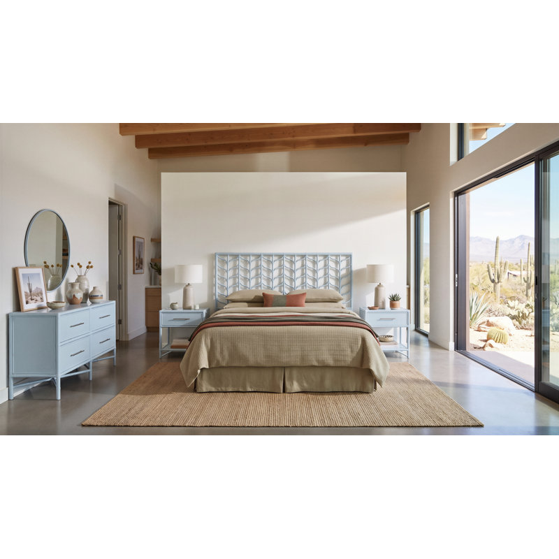 Ivy Headboard, King, Light Blue