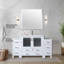 Luxueux meuble-lavabo double avec rangement abondant et plateau en céramique durable-1324694624