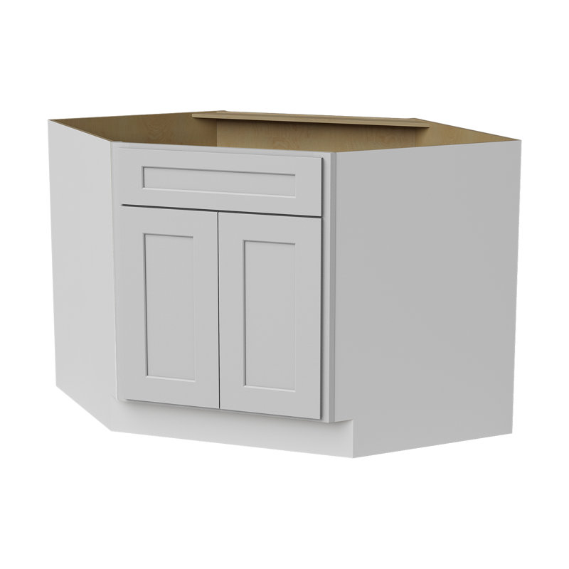 Armoire d'angle, Blanc Newport