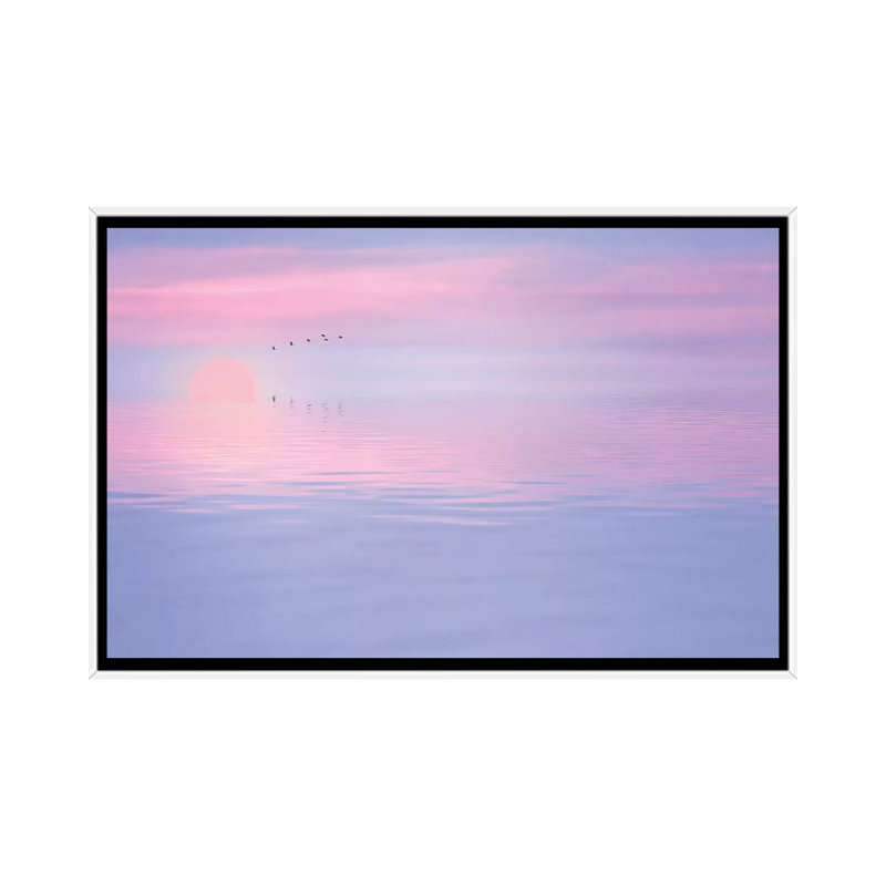 Pink Spirit by Philippe Sainte-Laudy - Print on Canvas, 101.6 cm H x 66.04 cm W, White Framed