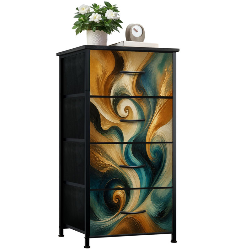 Commode de rangement verticale 4 tiroirs