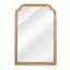 Miroir de coin rond en bois massif naturel 24 po x 36 po pour chambre à coucher, salle de bain, salon et entrée-744274039-744274038
