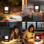 7.4" Integrated Dimmable LED Solar Outdoor Lantern - IP44 Waterproof Battery Powered Lamp for Patio Camping-91990677