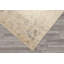 Tapis Oushak en soie de bambou, 7'10" x 9'10", couleur ivoire et taupe, noué à la main, style Arts & Crafts.