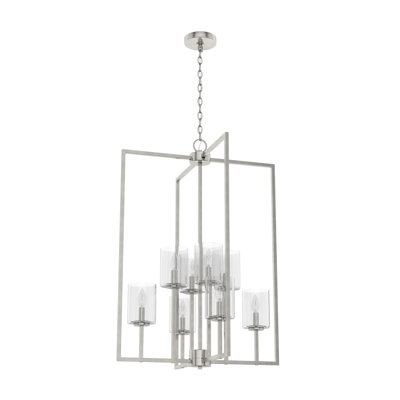 Luminaire suspendu géométrique à 8 lumières Kerrison