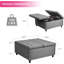 Table basse avec repose-pieds Cristba-826170634