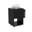 Ensemble de meuble-lavabo simple 18 po avec tablette ouverte et armoire à porte simple Kheng-68166656