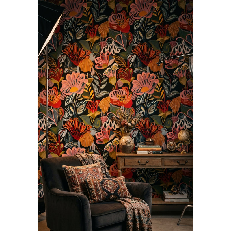 Papier peint floral
