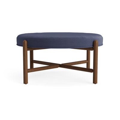 Vane 36" Linen Upholstered Ottoman
