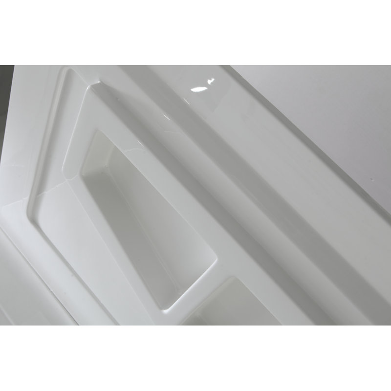 Rose 60'' White Acrylic 3-Piece Shower Surround