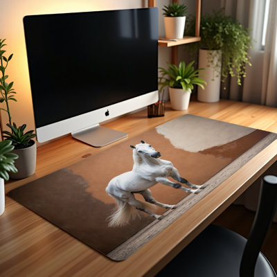 Andalusian Horse Portrait Desk Mat