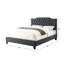 Lit rembourré avec tête de lit capitonnée Dimont-1136946611-1136946612