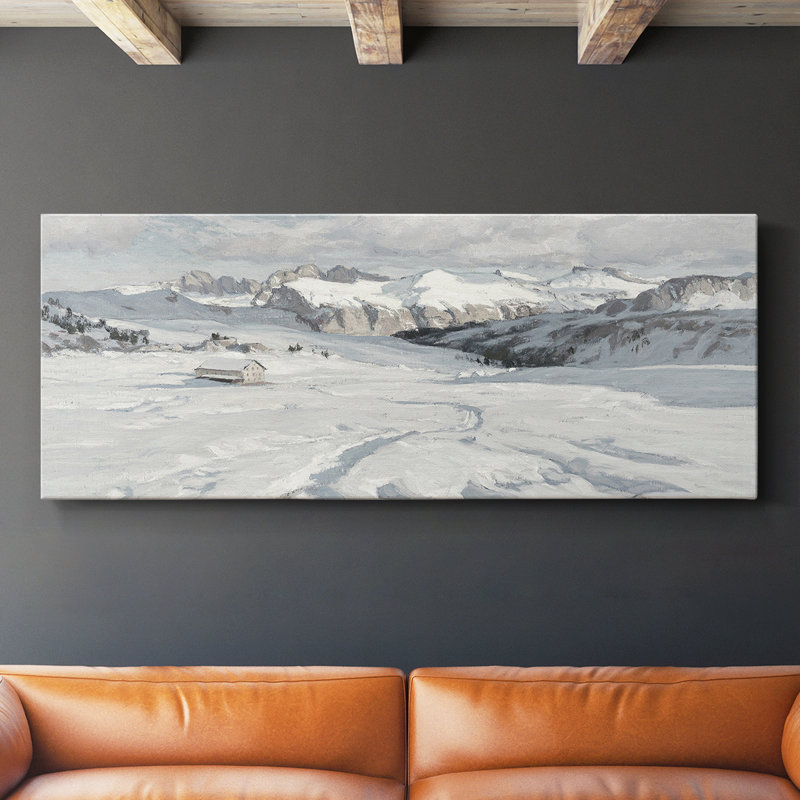 Série paysage - CCCCXCVI - Toile tendue avec châssis - Prêt à accrocher, H 12 po x l 30 po