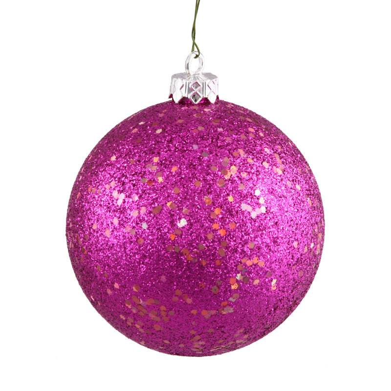 Ornement boule 4 po, Magenta