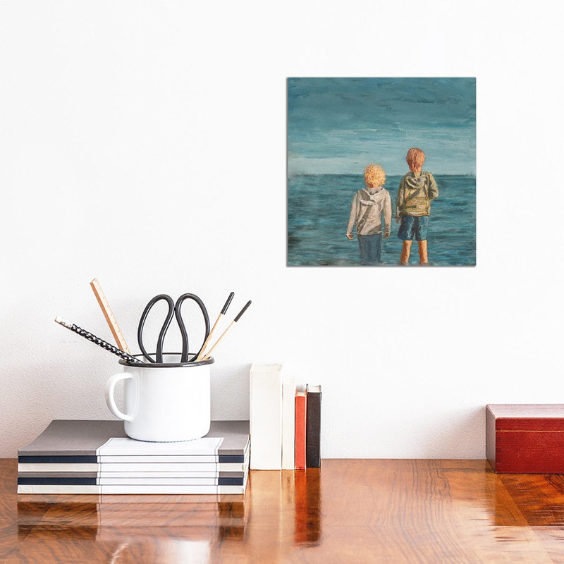 Soleil silencieux - Impression d'art mural - Toile tendue, 12 po x 12 po, Toile tendue avec châssis, No Frame