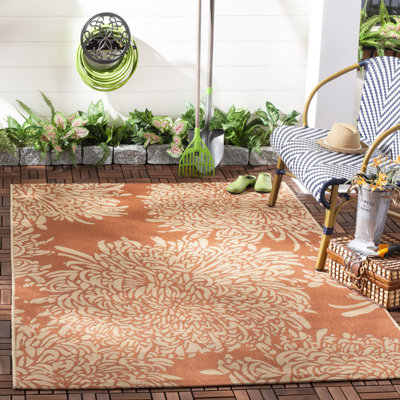 Tapis à motif floral Chrysanthemum Martha Stewart