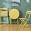 Ensemble bistro 3 pièces de table ronde pliable et chaises-98654282