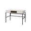 Bureau d'écriture Verster à finition naturelle et noire avec USB (sans la chaise de bureau)-698110267
