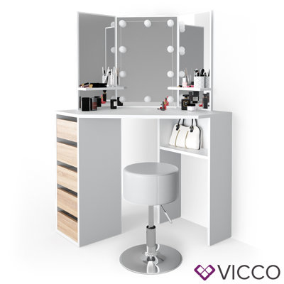 Kumru Dressing Table with Mirror