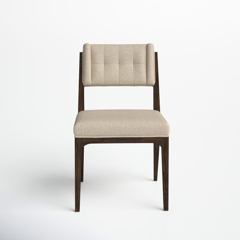Handa Tufted Upholstered Side Chair in Ivory