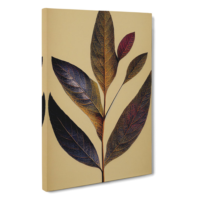 The Stellar Leaves - Wrapped Canvas Print, 50cm H x 35cm W x 3cm D