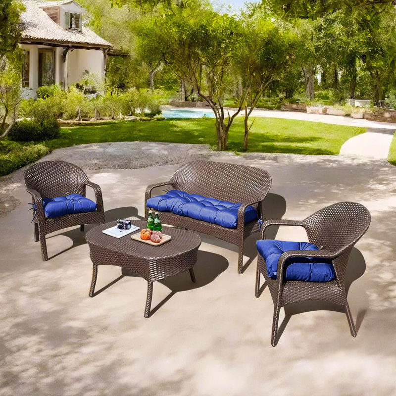 Outdoor 5'' Seat / Back Cushion, Blue