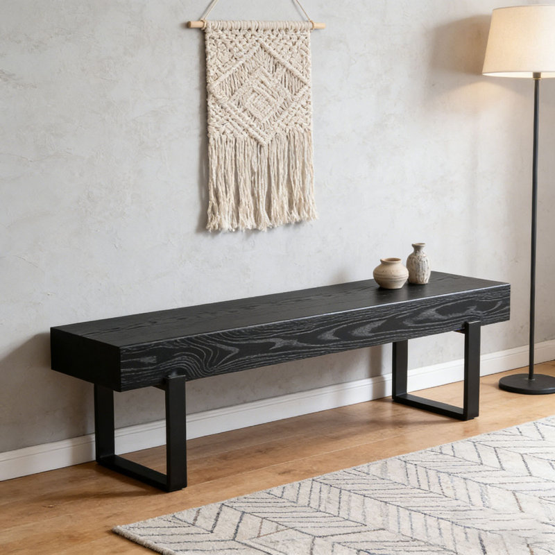 Banc de salle à manger 59 po, Black