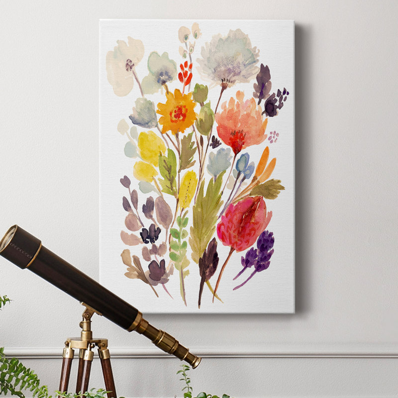 «Modern Bouquet Stems II», reproduction sur toile tendue, H 18 po x l 12 po x P 1 po