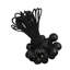 25 pièces de sangles noires 6 "
