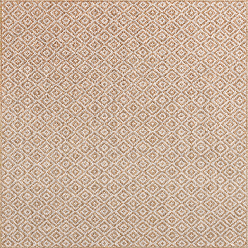 Tapis d'extérieur couleur os, Carré 7 pi 10 po